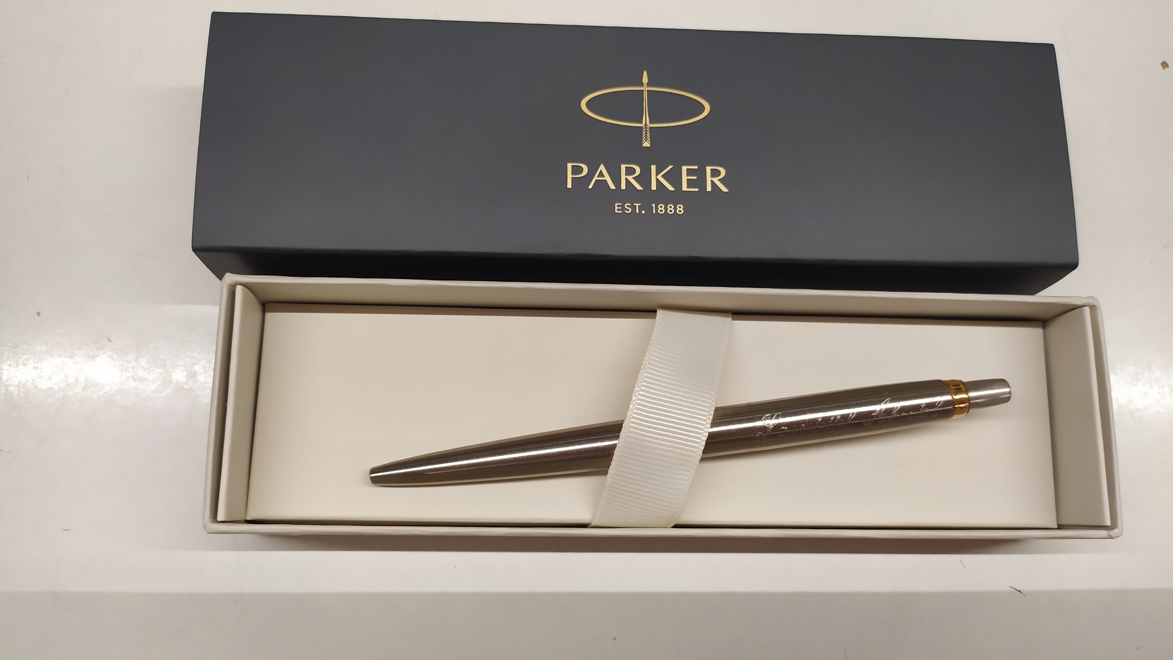 Parker Jotter acél / ezüst -arany  gravírozással